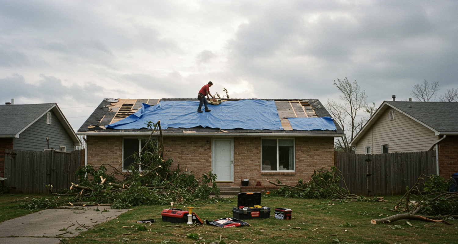 home wind damage repair